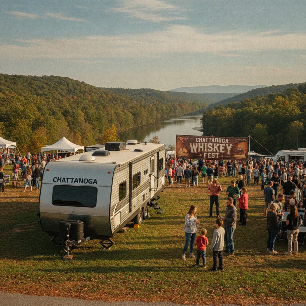 RV rental for Chattanooga Whiskey Fest near South Pittsburg