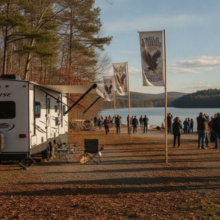 RV rental for Lake Guntersville Eagle Awareness Weekend near South Pittsburg TN