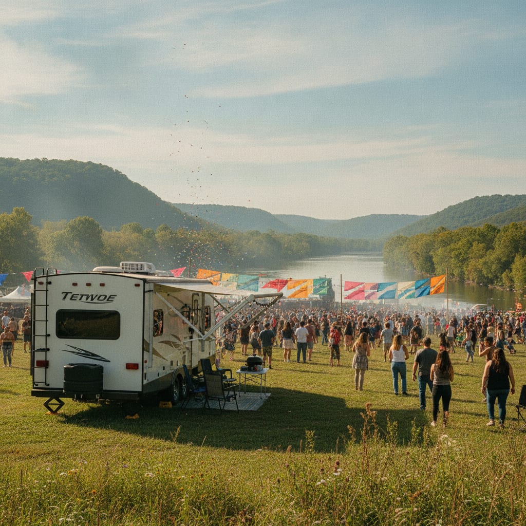 RV rental for Riverbend Festival near South Pittsburg